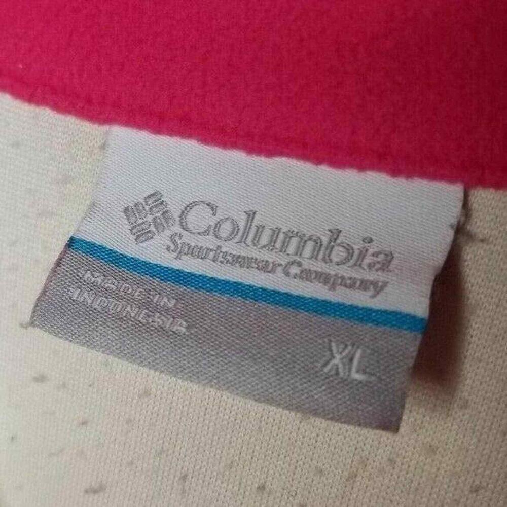 Columbia Fleece Pullover Colorblock Half Zip Light Weight Womens Size XL - Picture 5 of 7